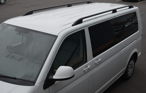 Black roof rack rails - black,