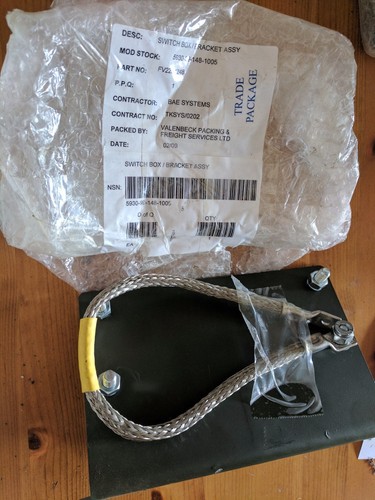 Hagglunds switch box bracket - box,