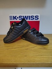 K-Swiss Lozan II Trainers Size 4 UK Black Vintage BRAND NEW IN BOX