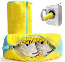 Durable Yellow Shoe Washing Machine Bag  | Ideal for Sneakers & Casual Shoes