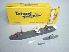 TRIANG MINIC SHIPS TSS Vikingen M733 DarkGrey +Whale Chaser  2 Whales M880 + Box