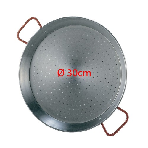 30cm polished steel paella - steel, pan
