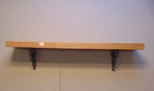 Pine beam floating mantel - beam,