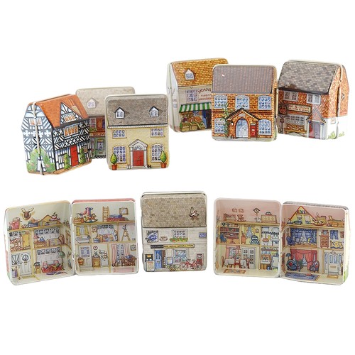 Single little cottage tin - cottage,