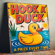 Hook a Duck Funfair Game Sign