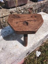 Lovely Antique Small Oak Milking Stool