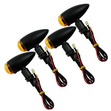 4pcs 10mm Moto Mat Bullet Clignotant Indicateur Pour Harley Sportster 883 1200