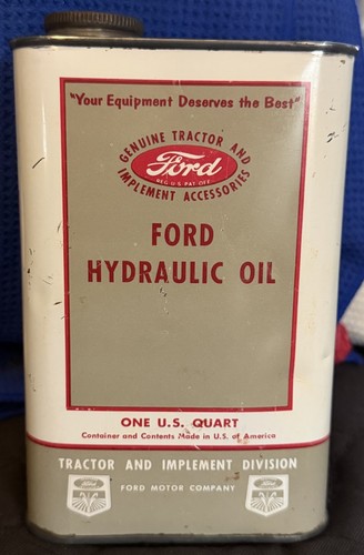 Vintage ford hydraulic oil - vintage,