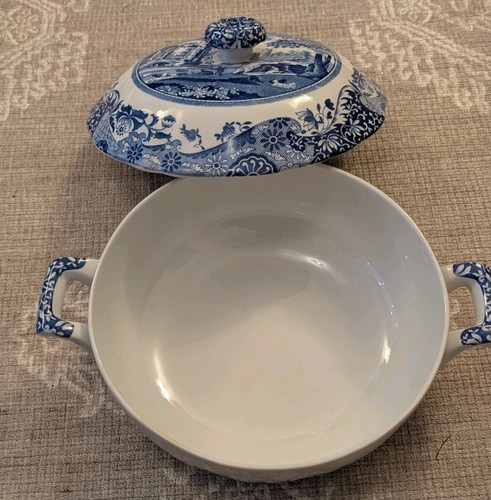 Spode blue italian twin handle - twin,