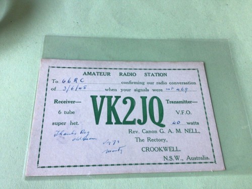 Vintage qsl radio - vintage,