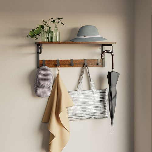 Metal wooden coat rack - rack, 5
