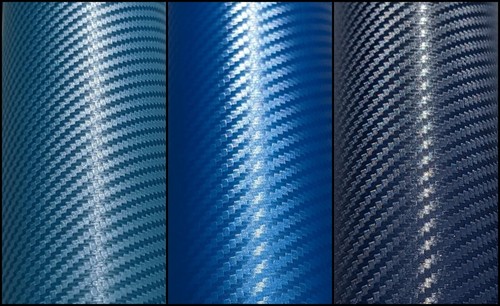Carbon fibre blue - carbon,