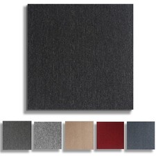 20/40/60x Carpet Tiles Box Heavy Commercial Retail Office Premium Flooring Grey