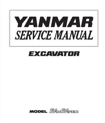 Yanmar excavator smsv15 sv17 - excavator,