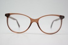 Vintage Glasses Lunor A11 Mod. 454 brown silver oval eyeglasses frames eyeglasses