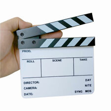 6.3"x5.5" Clapper Board Acrylic Director Clapboard Movie Video Slate Film Clap