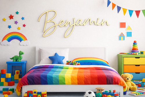 Personalised wooden name sign - name,