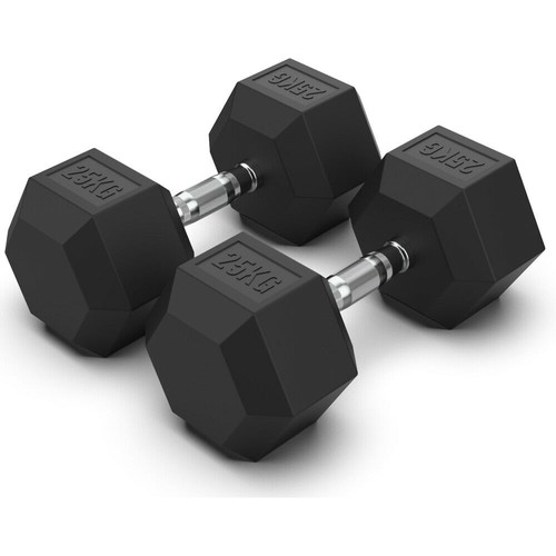 25kg hex dumbbells pair - 25kg,