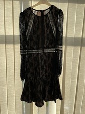 Forever Unique Black Lace Dress Size 10