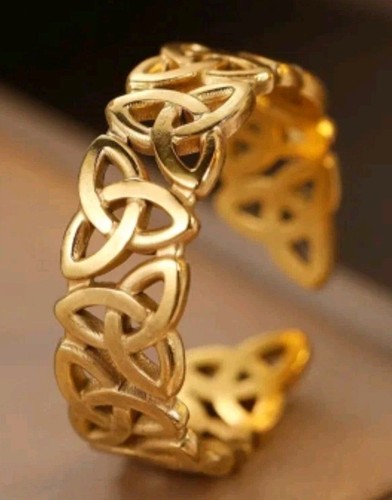 Golden celtic knot open - celtic,