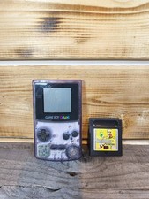 GameBoy Color  Clear Purple CGB-001 Clean and Tested / Good Condition One Game