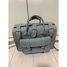 GRAFEA Gray Handbag Satchel Shoulder Bag USED Purse in Good Condition