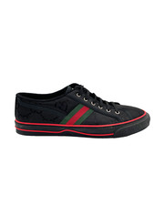 Gucci Men's Black Canvas "Off The Grid Tennis 1977 Low" Sneakers Size UK 11