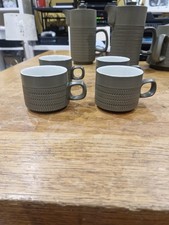 Green Denby Chevron Cups X 4