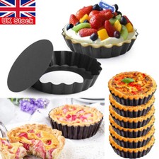 6x Non-Stick Round Tart Pan