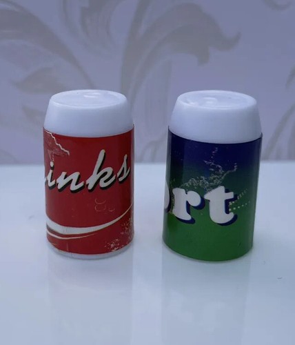 Barbie dream house drink cans - house,