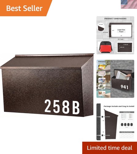 Elegant wall mount mailbox - mailbox,