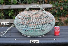 vintage crustacean trap old pot trap metal crab lobster catcher