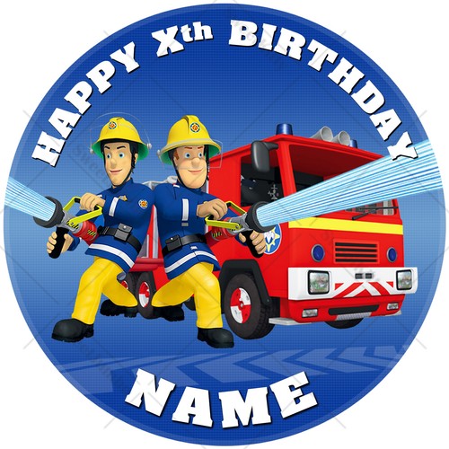 Fireman sam cake - fireman, topper