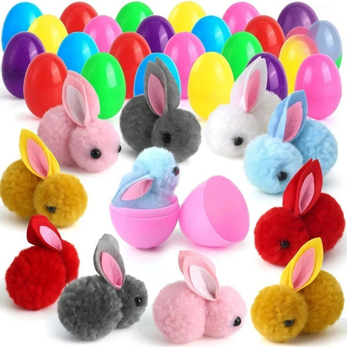 6pcs easter fillable plastic - 6pcs,