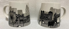 2 x Large Habitat New York State of Mind Large Bone china mugs.