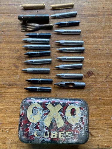 Vintage calligraphy pen - , nibs