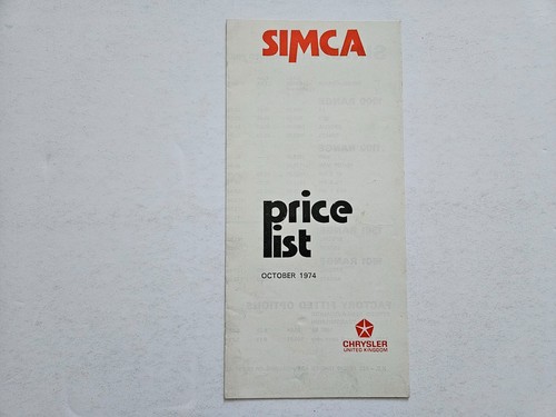 Simca 1000 1100 1301 1501 - 1000,