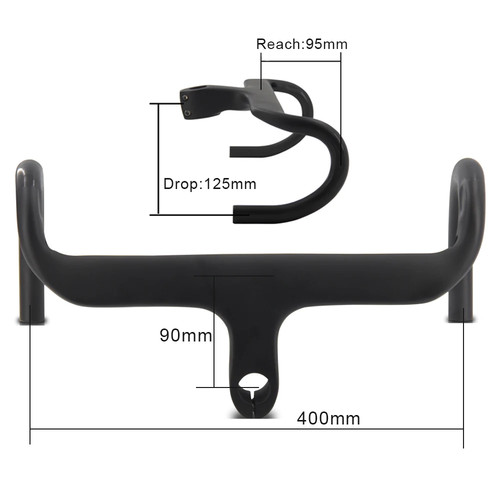 Carbon bicycle handlebar - carbon,