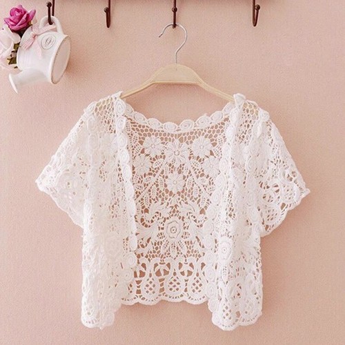 Women crochet cardigan bolero - crochet,