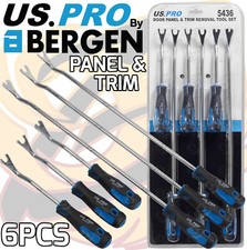 US PRO Door Panel & Trim Removal Tool 6 Piece Interior Trim Clip Tool Kit