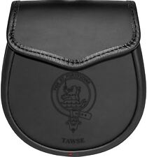 Tawse Leather Day Sporran Scottish Clan Crest