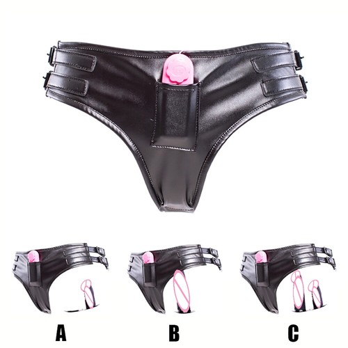 Silicone leather pants men - silicone,