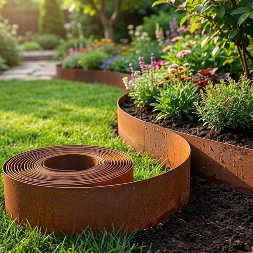 10m metal garden - garden, corten