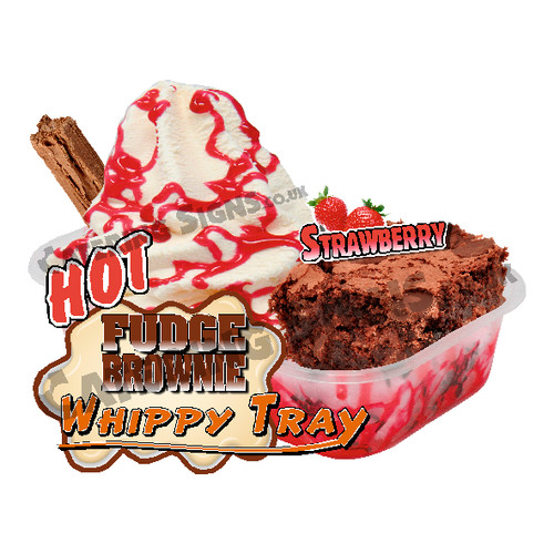 Strawberry hot brownie - strawberry,