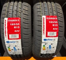 2x 185/55R15 BUDGET TYRES