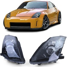 Facelift Xenon Headlight Set D2S Black Smoke Pair For Nissan 350Z Z33 02-09