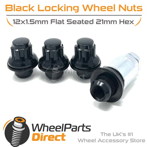 Black gen2 12x1 lock nuts - 12x1.5,