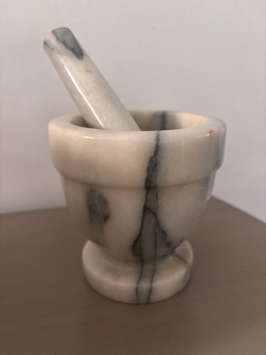 Vintage marble pestle and - marble,