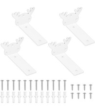 Pcs floating shelf brackets - 4,