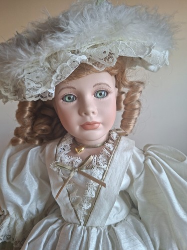 Alberon porcelain doll - porcelain, lady